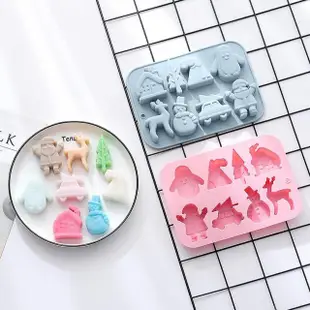 【美倫美】麋鹿雪屋矽膠模具(烘焙 巧克力 冰磚 手作 矽膠模具)