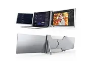 15.6 inch Trifold Portable Monitor 1080P IPS FHD Laptop Screen Extender For Laptop - Space Grey (AU Version)