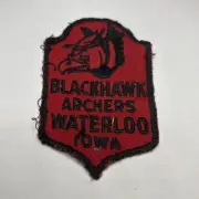 Iron Sew On Patch - Blackhawk Archers Waterloo Iowa BgE