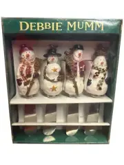 Debbie Mumm 1999 Snowmen Spreaders Set Of 4 Holiday Cheese Knives
