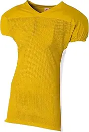 NB4205 A4 YTH TITAN FOOTBALL JERSEY GOLD/ WHITE L/XL