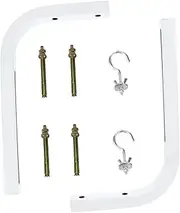 Mipcase 2pcs Metal Projector Screen Mount Wall Mount Bracket Iron Coating for Long-Lasting Use