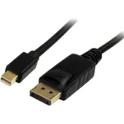 StarTech.com 2m (6ft) Mini DisplayPort to DisplayPort 1.2 Cable, 4K x 2K mDP to DisplayPort Adapter Cable, Mini DP to DP Cable f