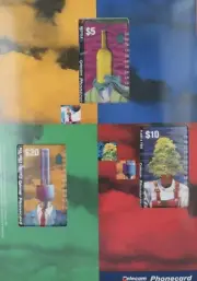 1993 Telecom Phonecard Unused Mint Set of 3 "The Environment"