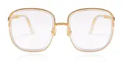Anna-Karin Karlsson LUCKY LOVE - OPTICAL Translucent Men's Glasses Gold Size 52 - Private Health Rebate - Blue Light Block Available