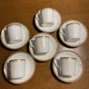 Noritake Cup Saucer 6 Set