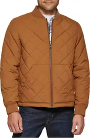 levi's Diamond Quilted Bomber Jacket in Brown at Nordstrom, Size Small