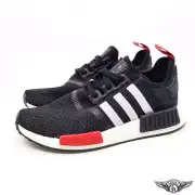 Adidas NMD R1 Black Power Red Grade School/Junior