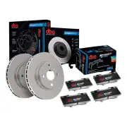 DBA Rear Street Disc Brake Rotors & Pads for Mitsubishi Pajero 2.8 3.0 3.5