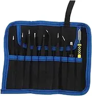 HOLIDYOYO 10pcs Set Repair Tool Pointed Tweezers Fine Tip Tweezers Precision Tweezers Kit -static Point Tweezers Curved Tweezers Round Tip Tweezers Black Stainless Steel