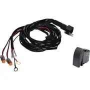 Wire Harness with Rocker Switch for UTV Lights - 12-24V, 2 Year Warranty