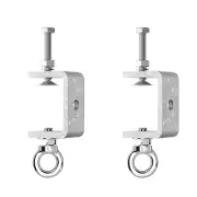 1" C-Clamps with M8 Stainless Steel Screw Ring,Withstand 100lb,Heavy Duty Woo...