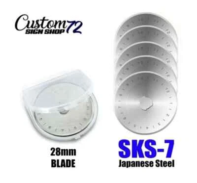 28mm Rotary Cutter Blades Sks-7 Craft Sewing Olfa Dafa Quilting Cutting Tool 5Pc