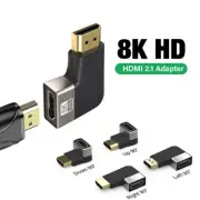 HDMI male to female Left right Angled Converter Adapter 8K@60HZ 4K@120HZ V2.1 AU