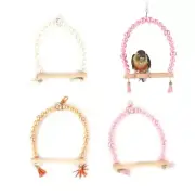 Parrots Bridge Hammock Swing Bridge Swing Pearls Beads Standing Training