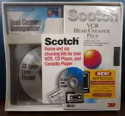 Scotch Home & Car Cleaning Kits For VCR, CD & Cassette Player BRAND NEW