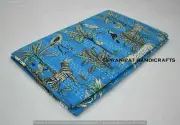 Indien Queen Animal Blanket Turquoise Summer Cotton Home D?cor Kantha Quilt