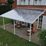 Clear Polycarbonate Sheets, Sturdy Patio Polycarbonate Greenhouse Panels, UV Protection Rain pergola roof Panels, for Outdoor Glazing Panels Replacement Shed Panel(2.62 x 13.1ft)