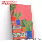 Paint By Numbers Kit Plants Abstract Kids Decor Beginner Oil DIY Home Canvas Art