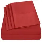 Twin Size Bed Sheets - 4 Piece 1500 Supreme Collection Fine Brushed Microfibe...