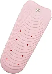 Gogogmee Flat Iron Curling Iron Heat Resistant Silicone Pouch Non Slip Storage Bag for Hair Styling Tools Portable Travel Holder for Straighteners and Hair Dryers