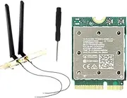 Binxind WiFi7 QCNCM865 Wireless 2.4Gbps Bluetooth 5.4 2.4G/5G/6Ghz Network Wireless Adapter Bluetooth 5.4 Wireless Wi-Fi for Win11 for 802.11be M.2 NGFF WLAN WiFi Card Only Antenna for Win11