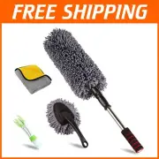 Best Microfiber Multipurpose Duster Set with Extendable Handle for Car Cleaning