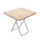 80cm Light Square Table with White Legs Modern Design Home Decor