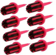 SUPVOX 8Pcs Golf Spikes and Ball Stands Durable Plastic Golf Brush Tees for Training Accessories for Golf Practice Lightweight Golf Tees for Enhanced Performance
