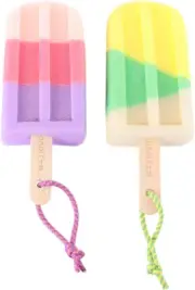 2Pcs Ice Cream Shaped Bath Ball Soft Bathing Towel Creative Bath Flower Shower B