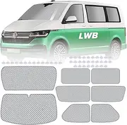 MaxAwe 8Pcs Internal Thermal Blind Set Fits for VW T4 LWB, Luxury Sunshade Wrap Cover Kit, Window Front Screen Cover, Summer Uv Sun Blind & Winter Insulation Cover for VW Campervans & Motorhome