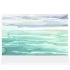 Home Decor Wall Sign Blue Green and White Sea Style C Abstract Art Picture Frame