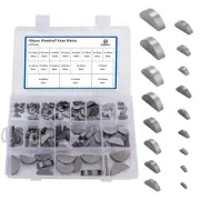 boeray 164pcs Woodruff Key Assortment Metric Set 17 Sizes Carbon Steel Woodru...
