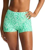 [Seafolly] Women's Standard High Rise Boyleg Bikini Bottom Swimsuit