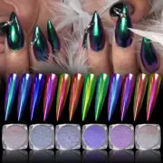 Premium Mirror Chrome Nail Powder Pinkycolor Effect Pigment Dust