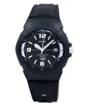 Casio Enticer Analog Black Dial Date Quartz MW-600F-1AVDF 3100M Mens Watch