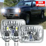 Pair 7x6" Headlights Hi/Lo beam 6000K DRL H6014 For Nissan Mitsubishi Mighty Max