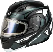 GMAX MD-04S SECTOR SNOW HELMET W/ ELECTRIC SHIELD BLK/SILVER MD M4043365