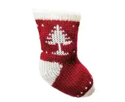 C210 2PCS Christmas Tree Pattern Knitted Socks Gift Bag Home Christmas Decoration Pendant Christmas Articles Fireplace Pendant