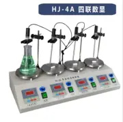 New HJ-4A 4-head Magnetic Heating Stirrer Lab Magnetic Stirrer Digital Display