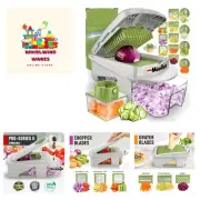 Mueller Pro-Series All-in-One, 12 Blade Mandoline Slicer for Kitchen, Food Ch...