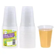 200ml Disposable Plastic Cups Clear Reusable Drinking Coffee Tea Water Cup Party