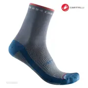 Castelli ROSSO CORSA W 11 Womens Cycling Socks : LT STEEL BLUE - ONE PAIR