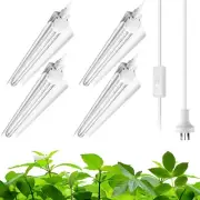 T8 LED Grow Light for Indoor Plants 2FT 5000K White Full Spectrum Grow Light B
