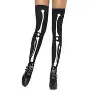 1Pair Of Stockings Skeleton Gloves Stockings Face Mask Skull Halloween Women Fancy Dress Costume AU