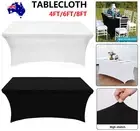 FITTED Table Cloths Trestle Tablecloth Wedding Rectangle 4ft 6ft 8ft Table Cover