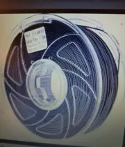 Lodesign Black 3D Printing Filament TPU Flexible 1 kg spool sealed New