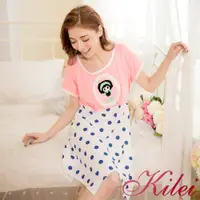 在飛比找蝦皮商城優惠-【Kilei】女生睡衣 連身睡衣睡裙 家居服睡衣 不規則擺娃