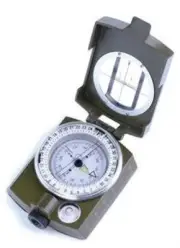 Military Lensatic Prismatic Compass with Pouch Hiking Scout Army Geology Camping