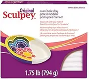 Polyform Sculpey Original Polymer Clay 1.75-Pound White (2 Pack)